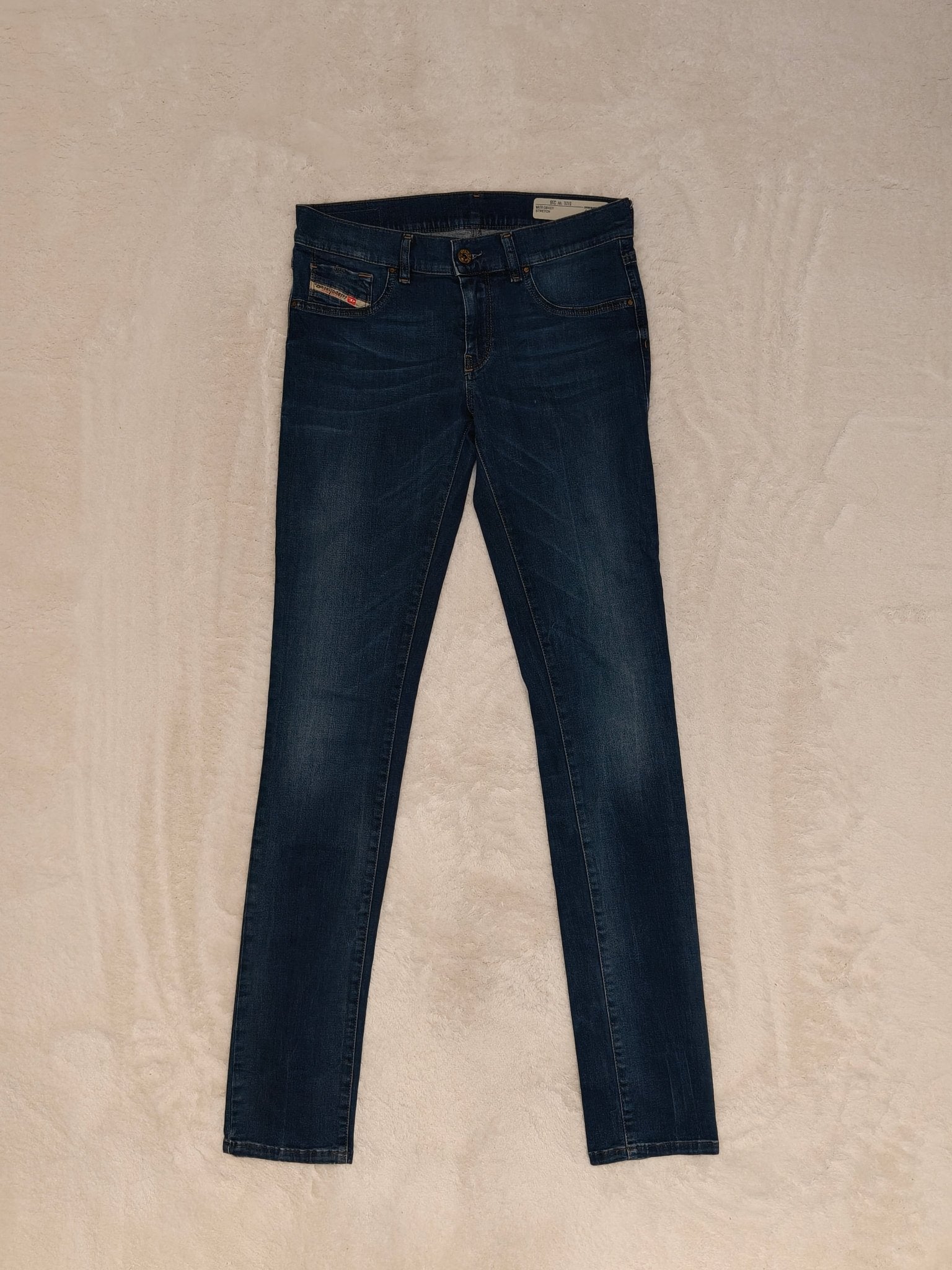 Women Diesel Livier Blue Wash 0841Y Super Slim Jegging W28 L34 (EU 38/M) Jeans