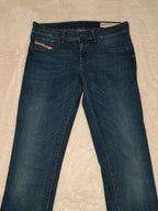 Women Diesel Livier Blue Wash 0841Y Super Slim Jegging W28 L34 (EU 38/M) Jeans