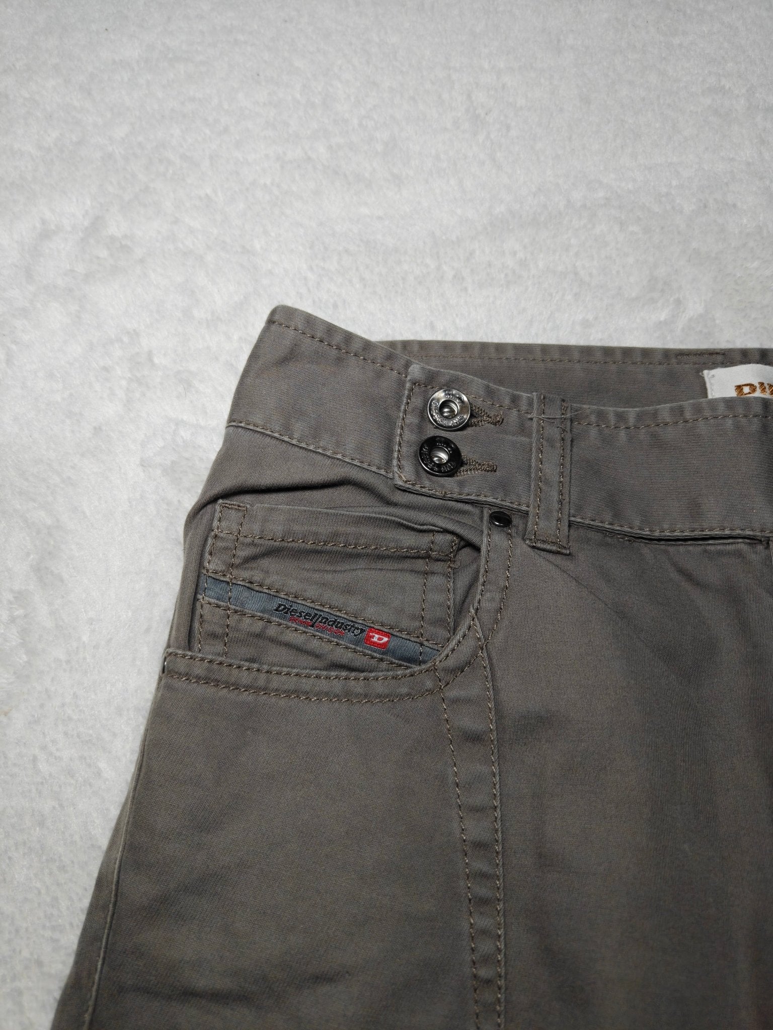 Women Diesel Khaki Skinny W25 L30 (EU 34/XS) Jeans