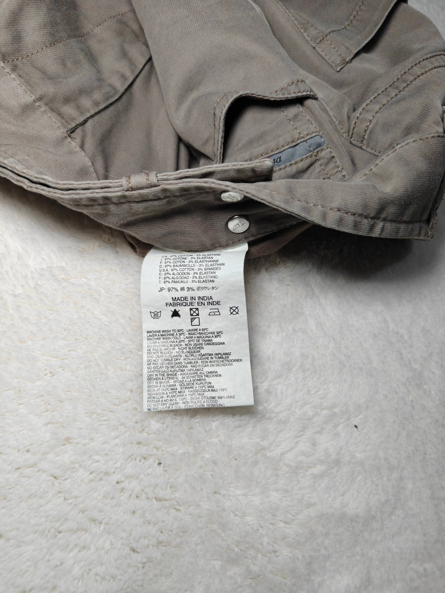 Women Diesel Khaki Skinny W25 L30 (EU 34/XS) Jeans