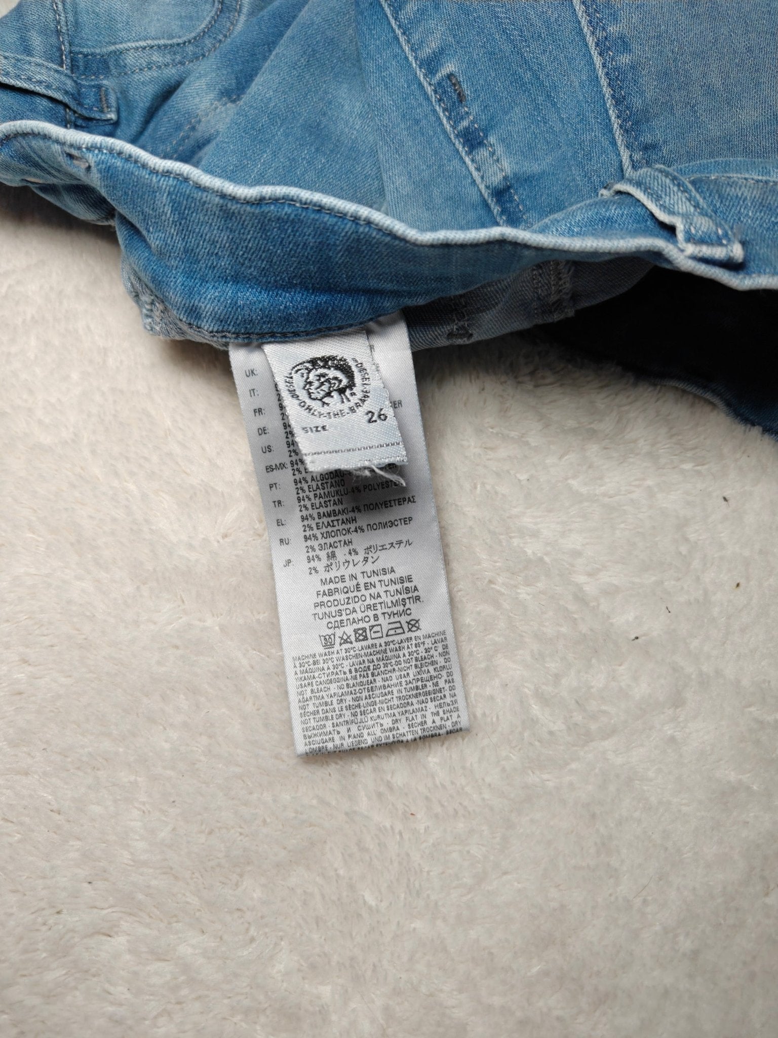 Women Diesel Livier - S Blue Slim W26 L30 (EU 36/S) Jeans