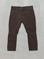 Men Dsquared Cropped Brown Cropped W29 Jeans