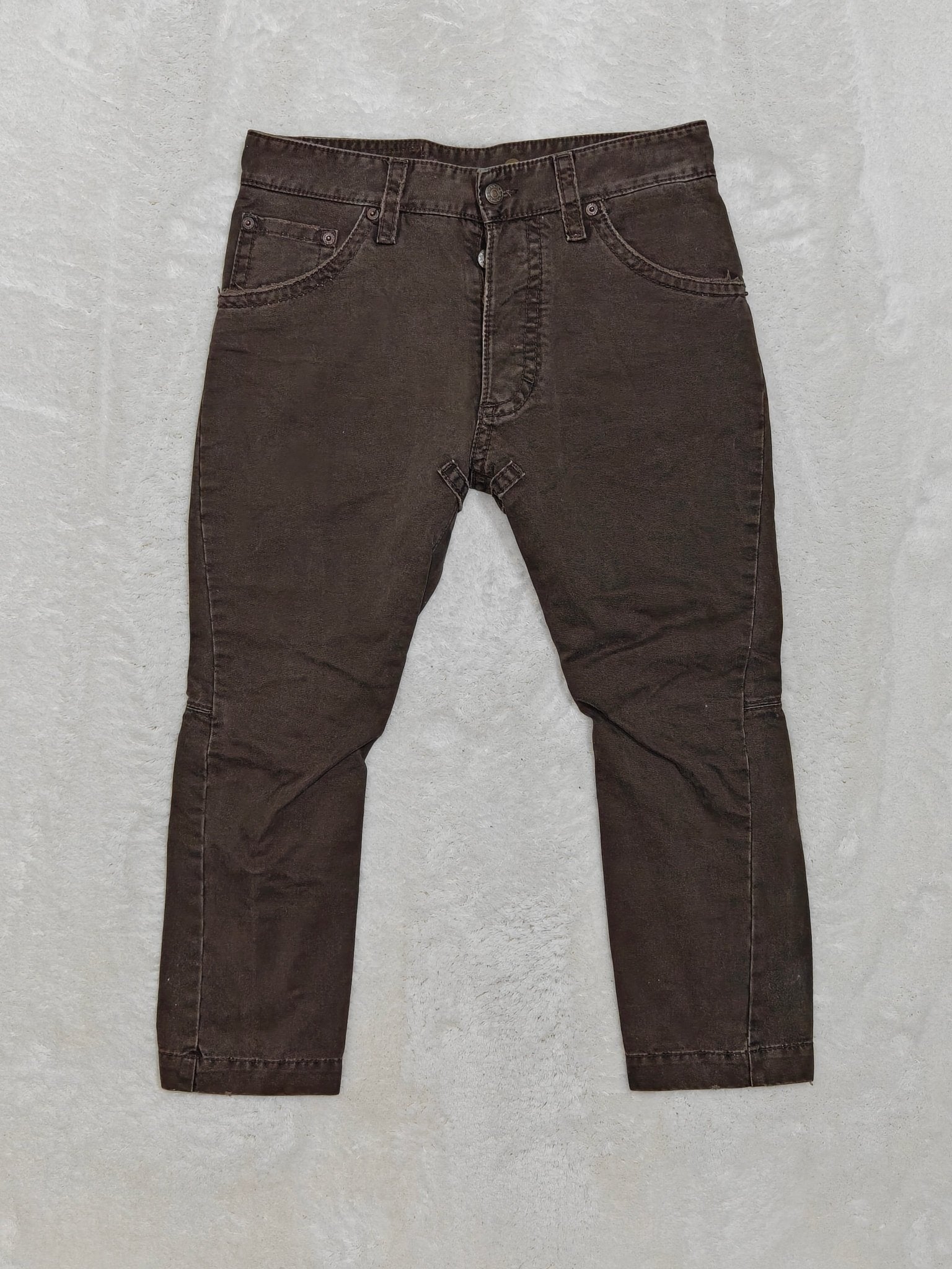 Men Dsquared Cropped Brown Cropped W29 Jeans