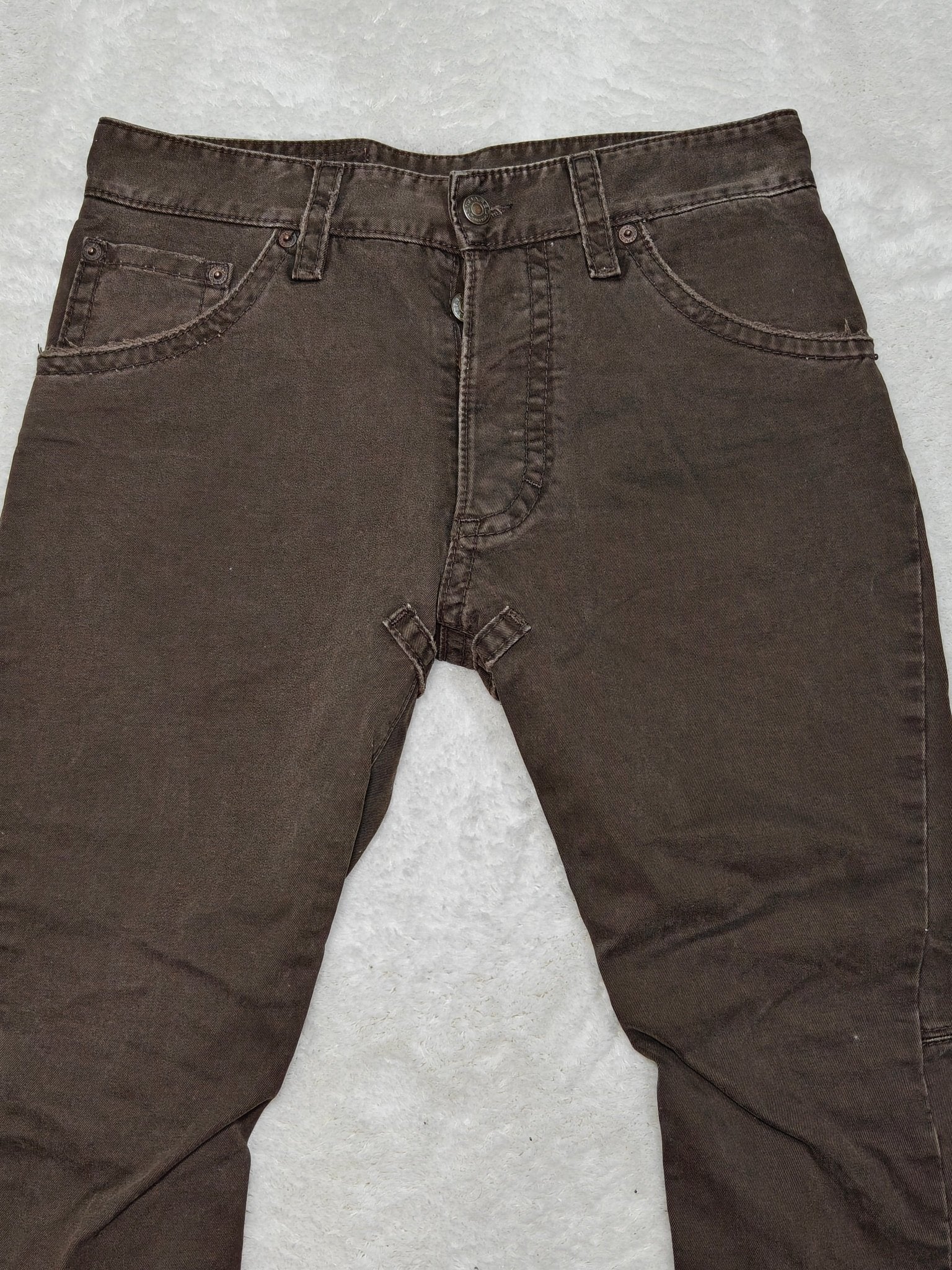 Men Dsquared Cropped Brown Cropped W29 Jeans