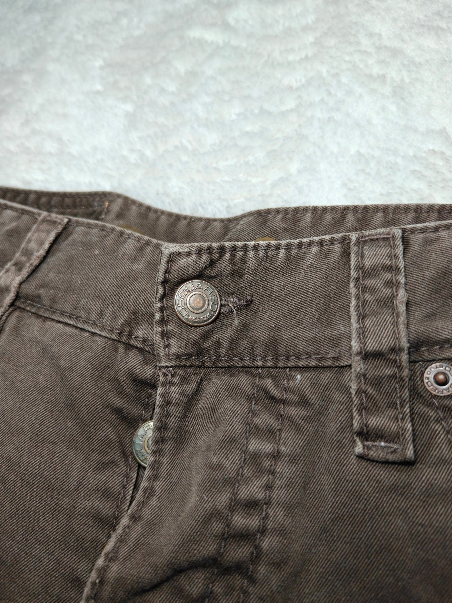 Men Dsquared Cropped Brown Cropped W29 Jeans