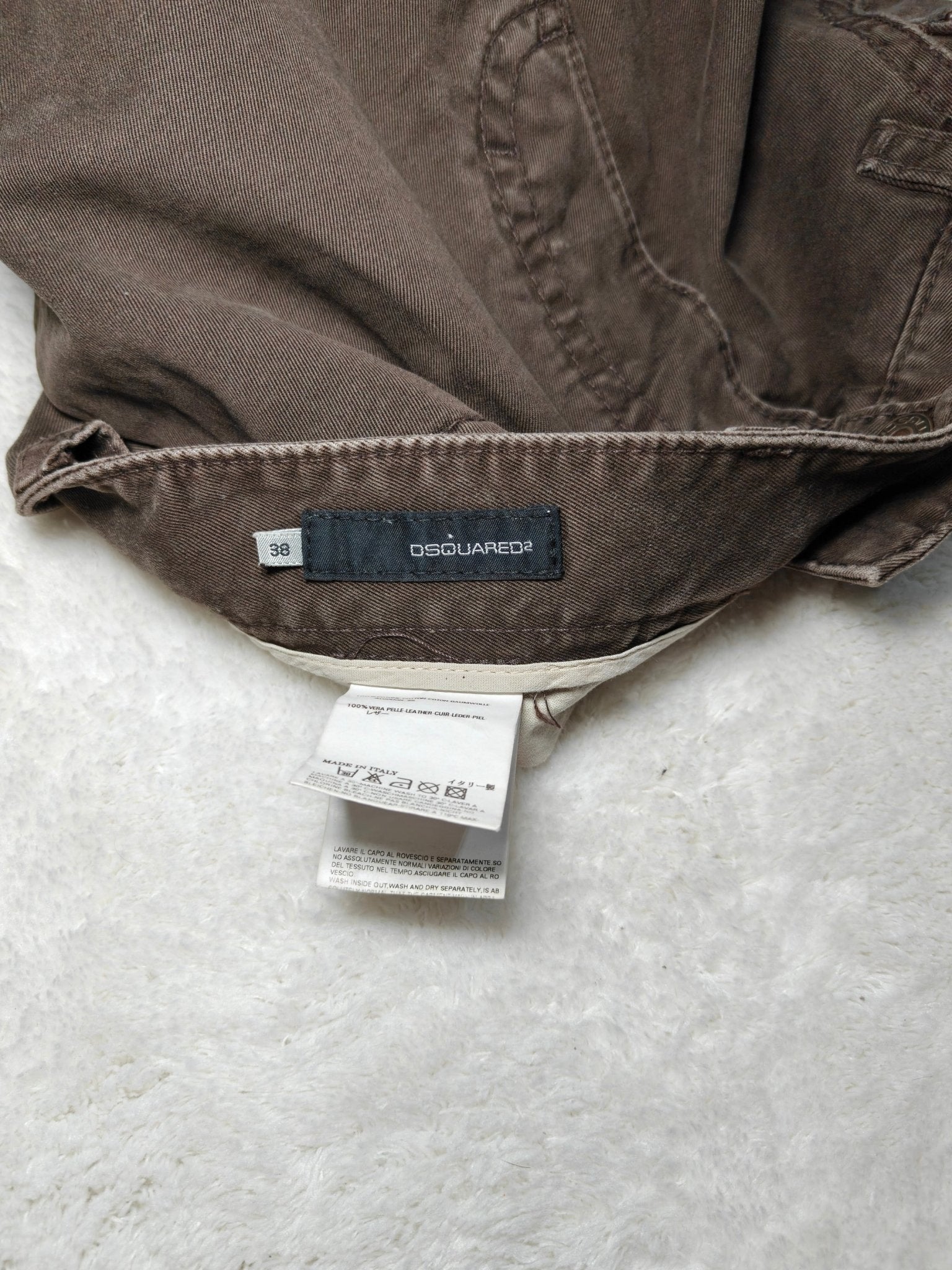 Men Dsquared Cropped Brown Cropped W29 Jeans