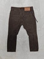 Men Dsquared Cropped Brown Cropped W29 Jeans
