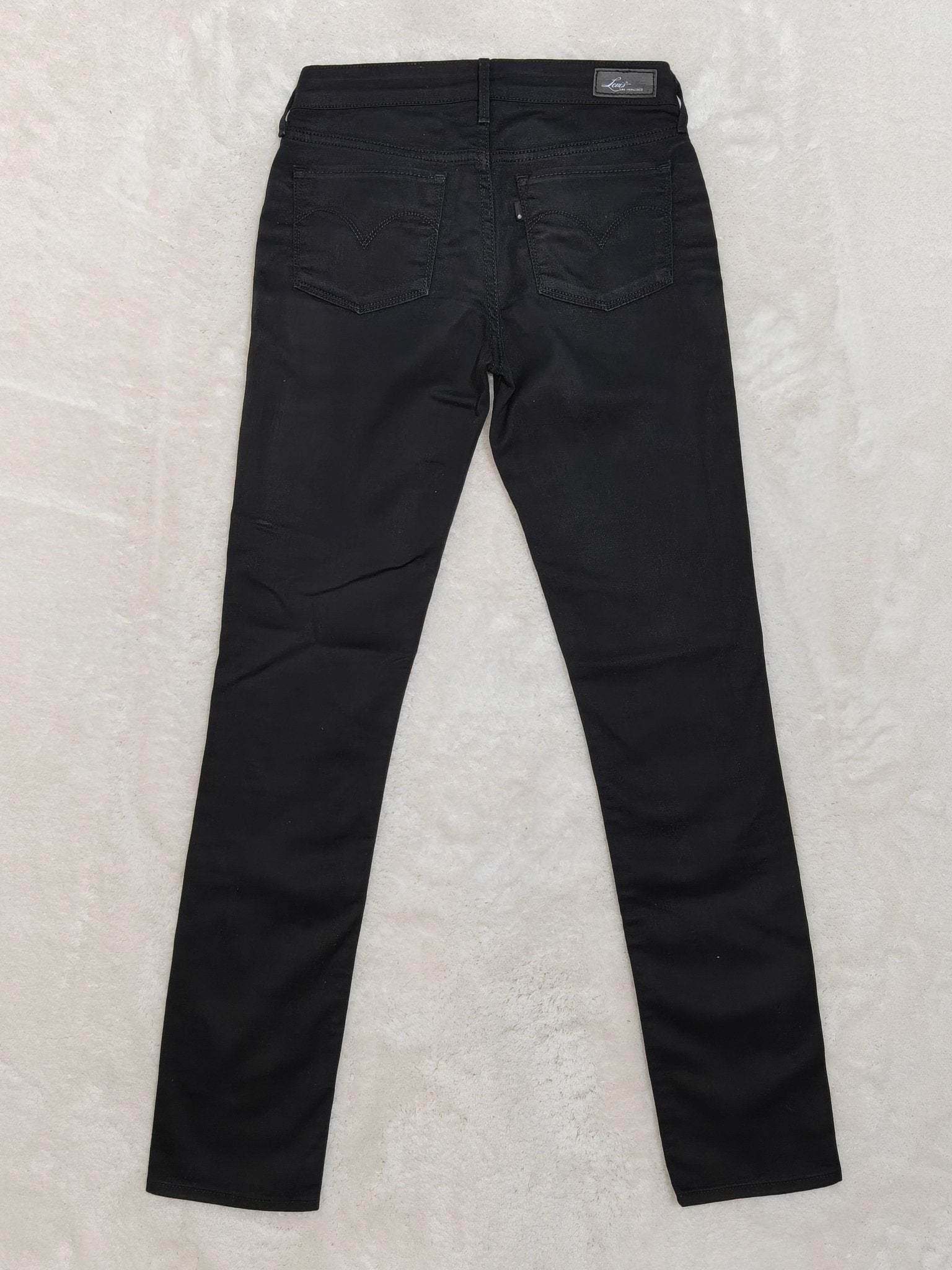 Women Levi's Slight Curve Classic Black Slim W27 L32 (EU 36/S) Jeans