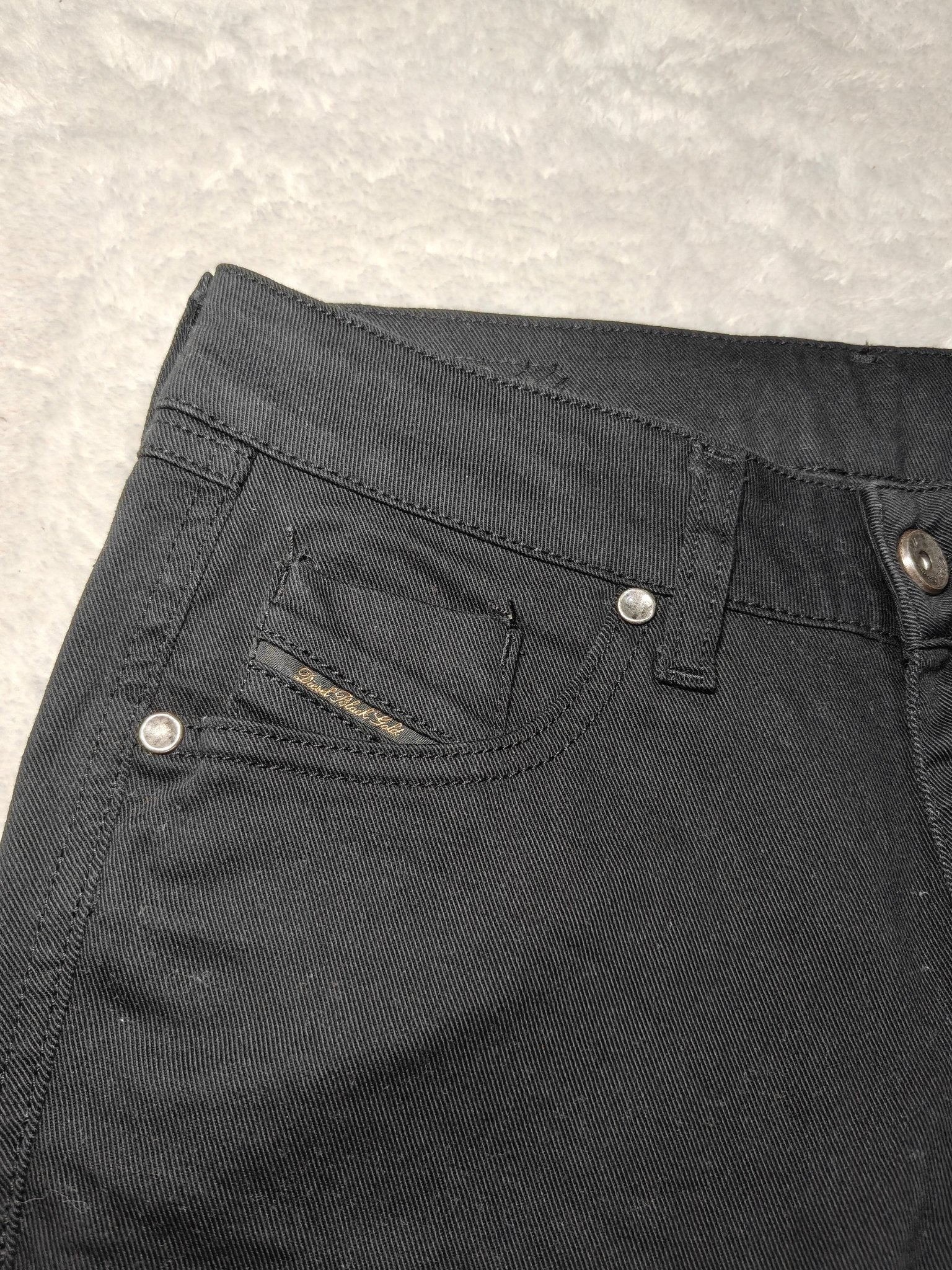 Women Diesel Black Gold Black Slim W25 L28 (EU 36/S) Jeans