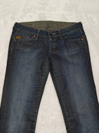 Women G - star Midge Blue Straight W30 L34 (EU 40/L) Jeans