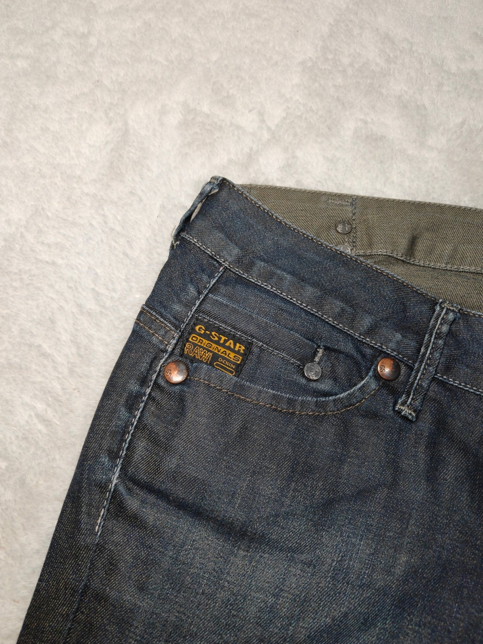 Women G - star Midge Blue Straight W30 L34 (EU 40/L) Jeans