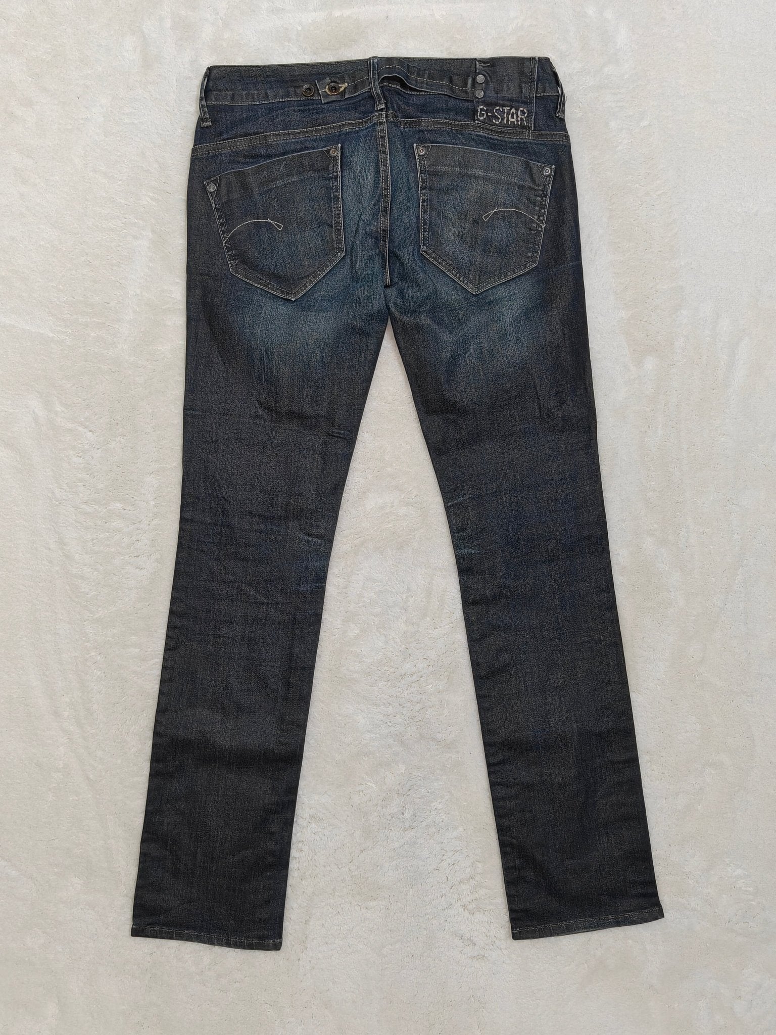 Women G - star Midge Blue Straight W30 L34 (EU 40/L) Jeans