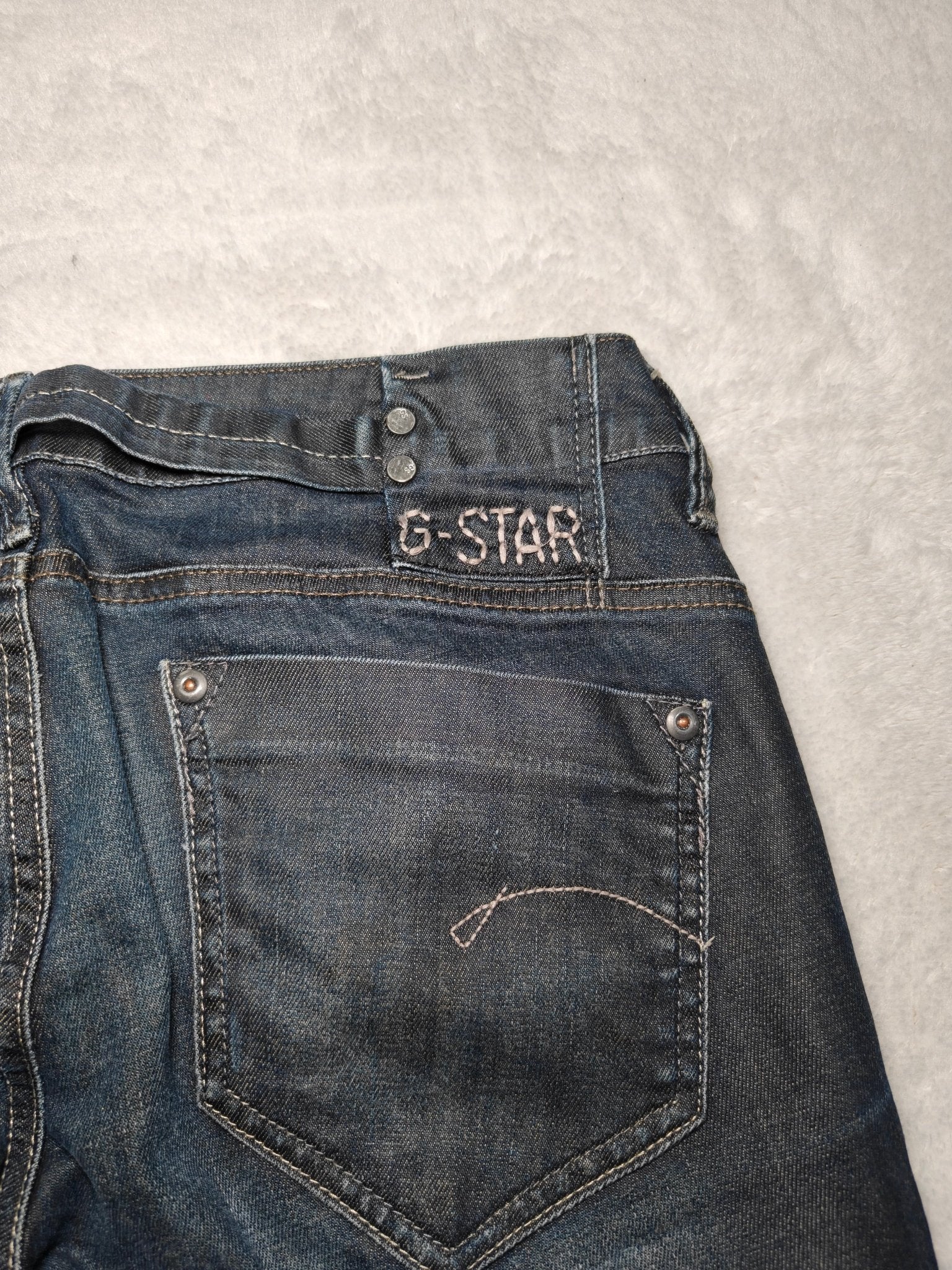 Women G - star Midge Blue Straight W30 L34 (EU 40/L) Jeans