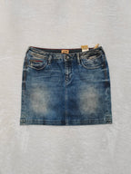 Women Tommy Hilfiger Naomi Blue (S) Denim Mini Skirt