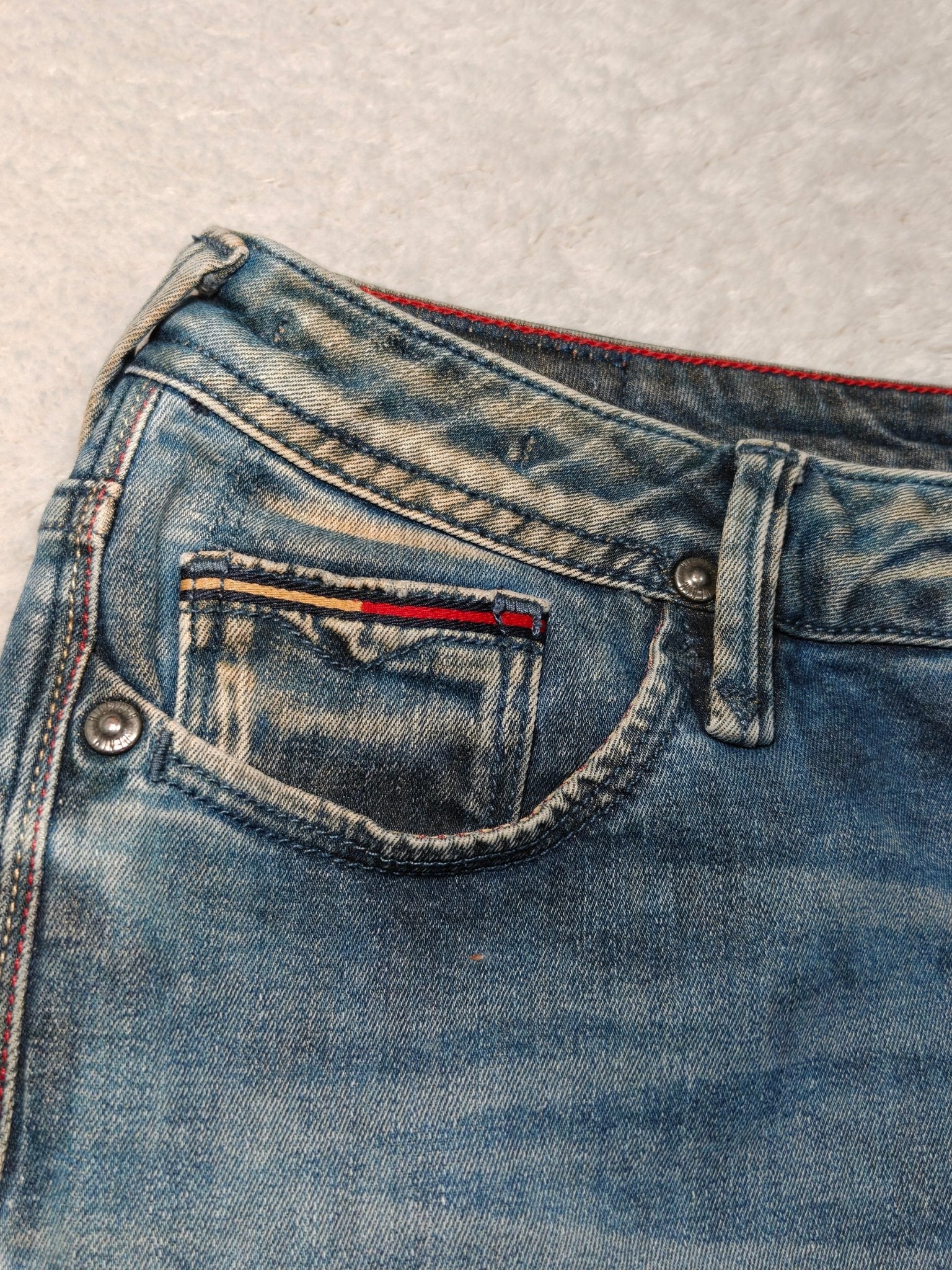 Women Tommy Hilfiger Naomi Blue (S) Denim Mini Skirt