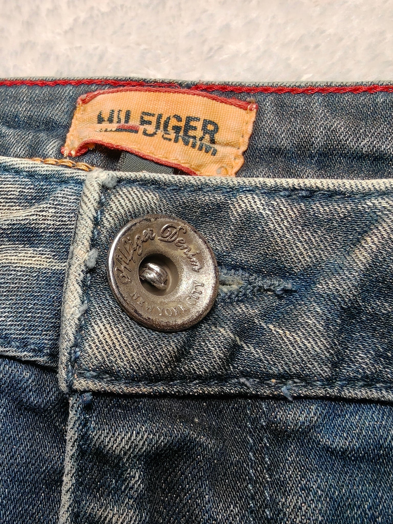 Women Tommy Hilfiger Naomi Blue (S) Denim Mini Skirt