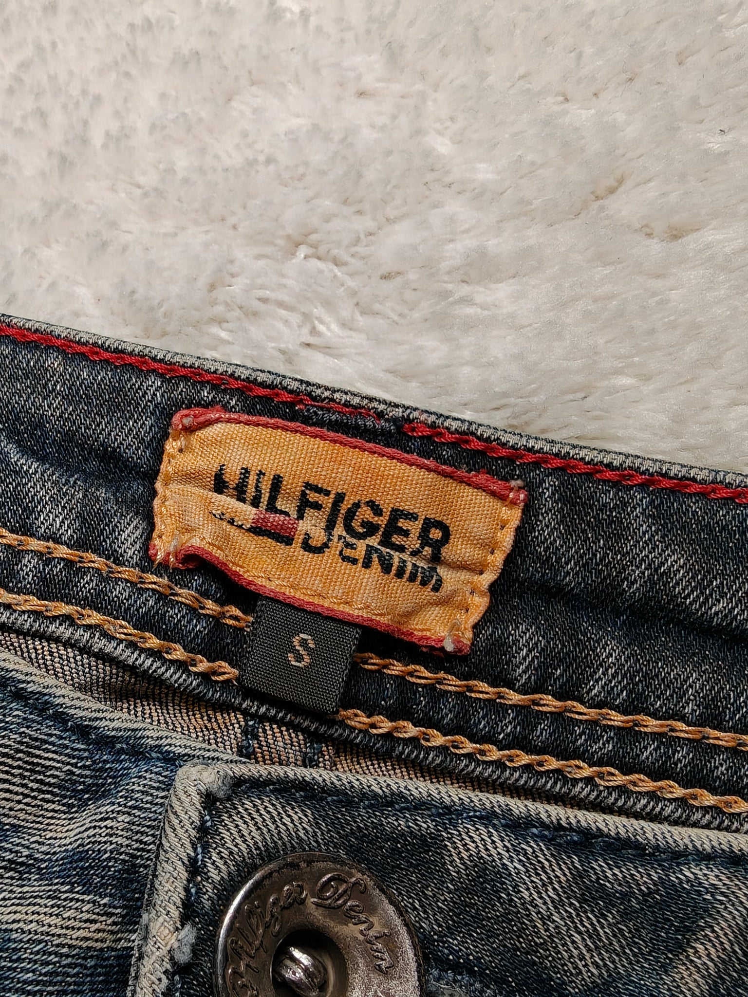 Women Tommy Hilfiger Naomi Blue (S) Denim Mini Skirt