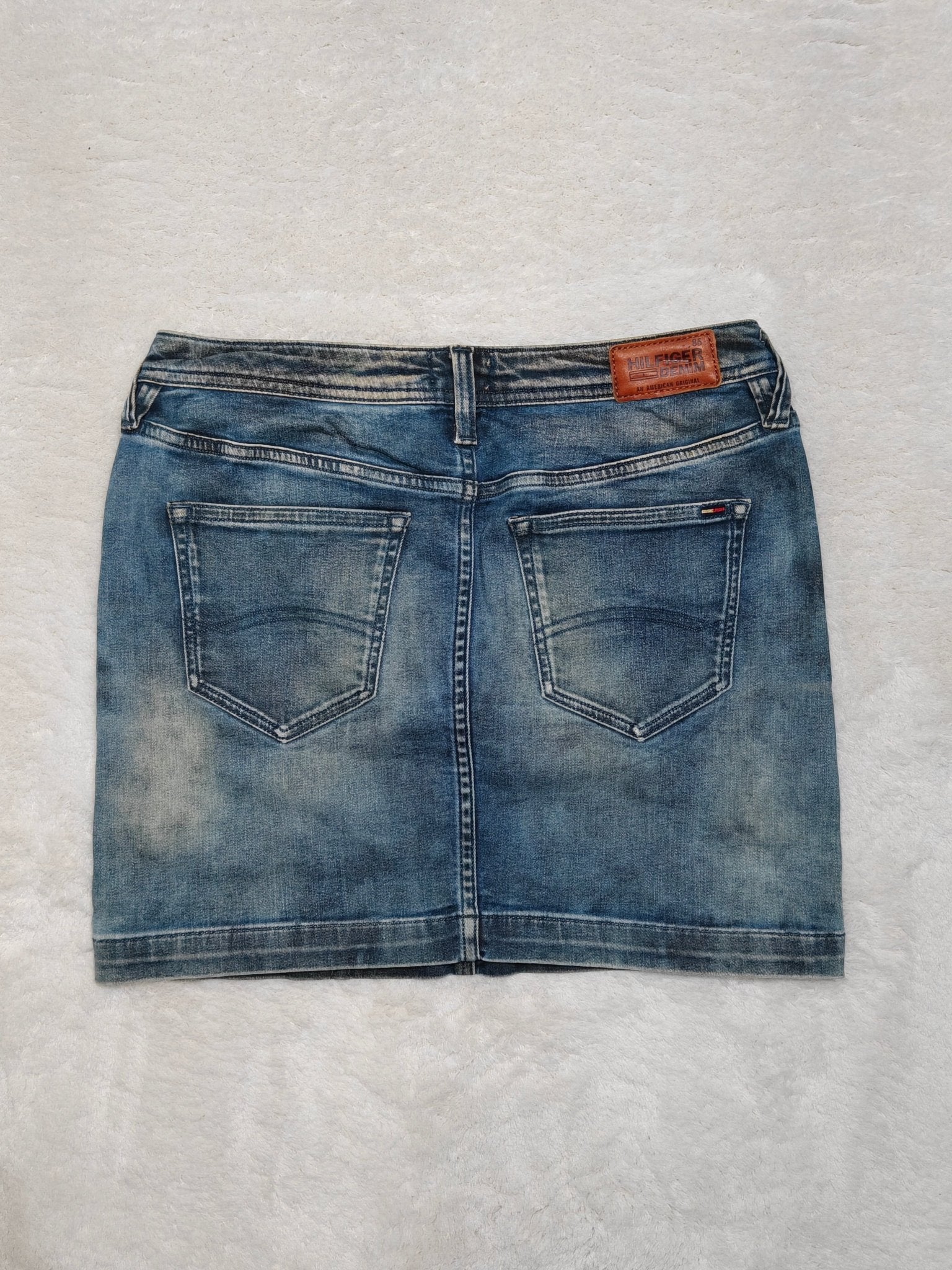 Women Tommy Hilfiger Naomi Blue (S) Denim Mini Skirt