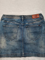Women Tommy Hilfiger Naomi Blue (S) Denim Mini Skirt