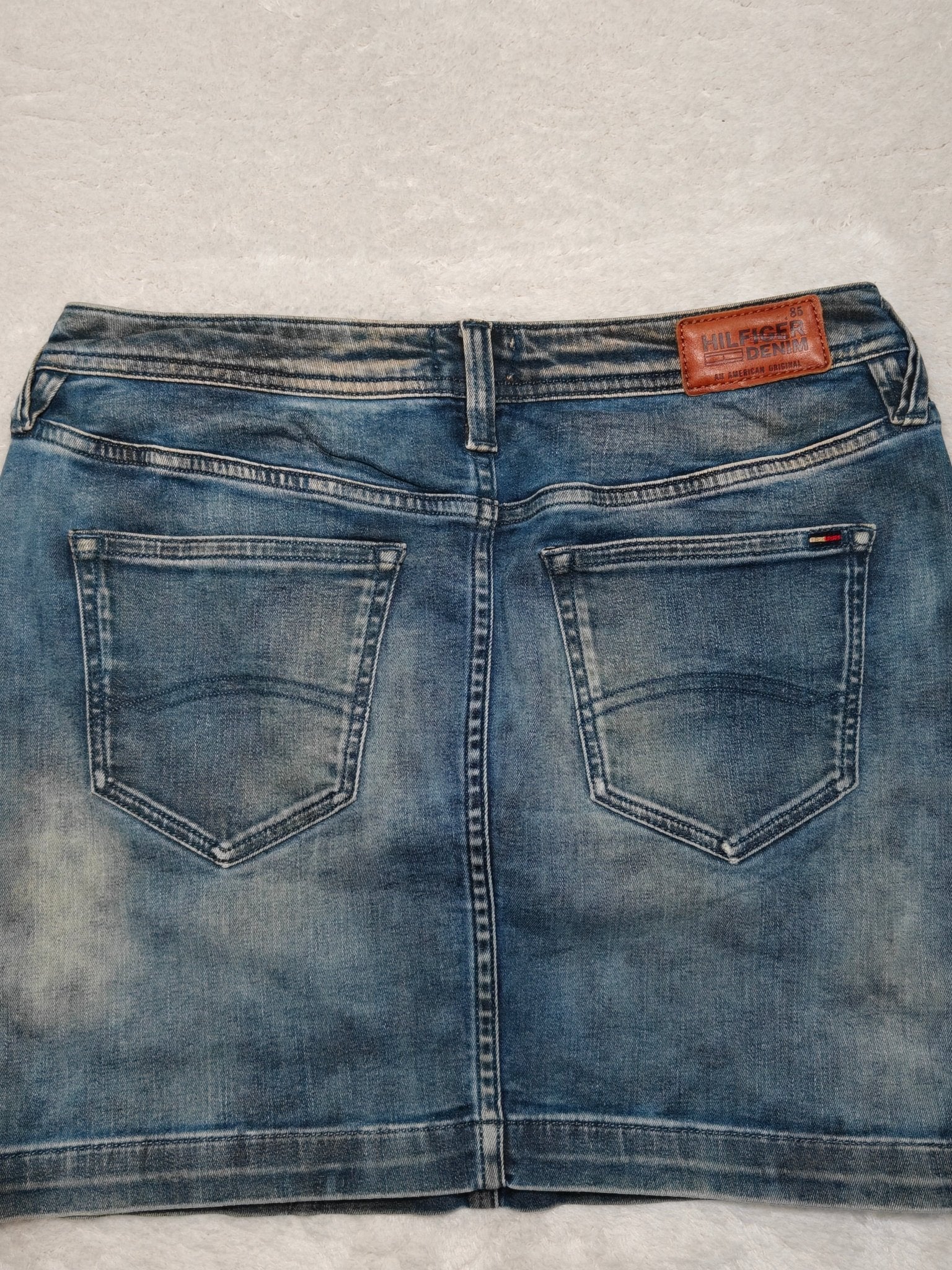 Women Tommy Hilfiger Naomi Blue (S) Denim Mini Skirt