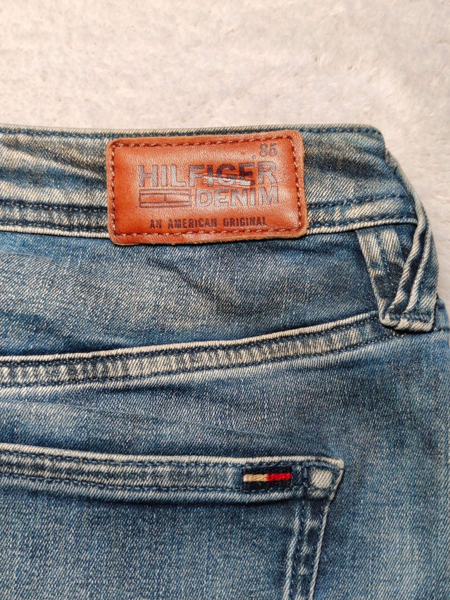 Women Tommy Hilfiger Naomi Blue (S) Denim Mini Skirt