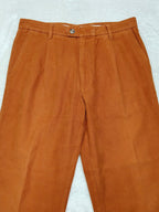 Men Zegna Sport Brown Straight W34 L30 Trousers