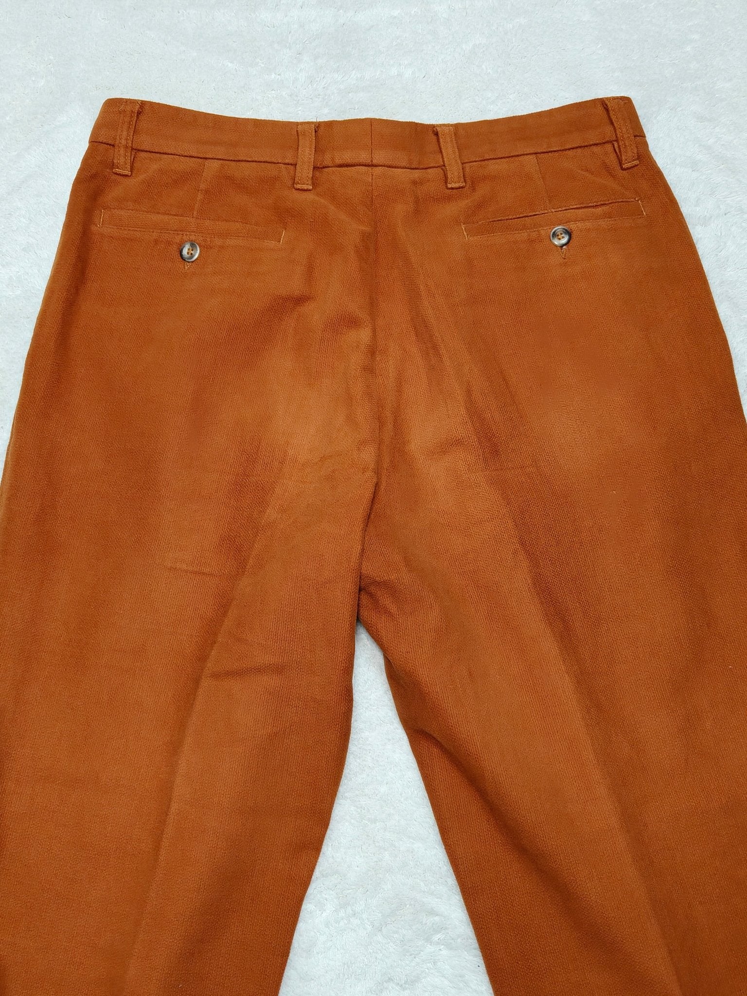 Men Zegna Sport Brown Straight W34 L30 Trousers