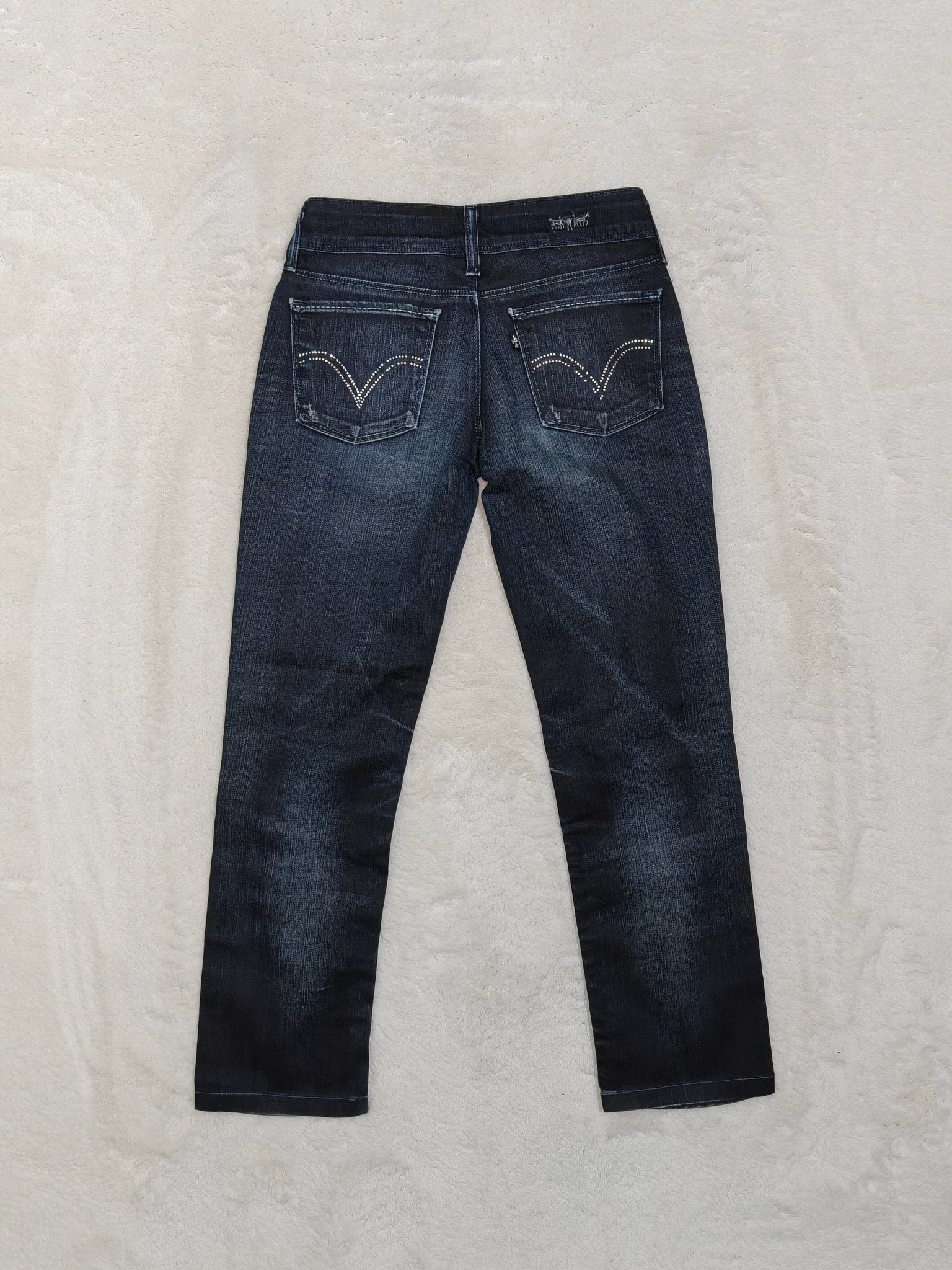 Women Levi's 571 Black Tab Dark Blue Slim W27 L28 (EU 36/S) Jeans