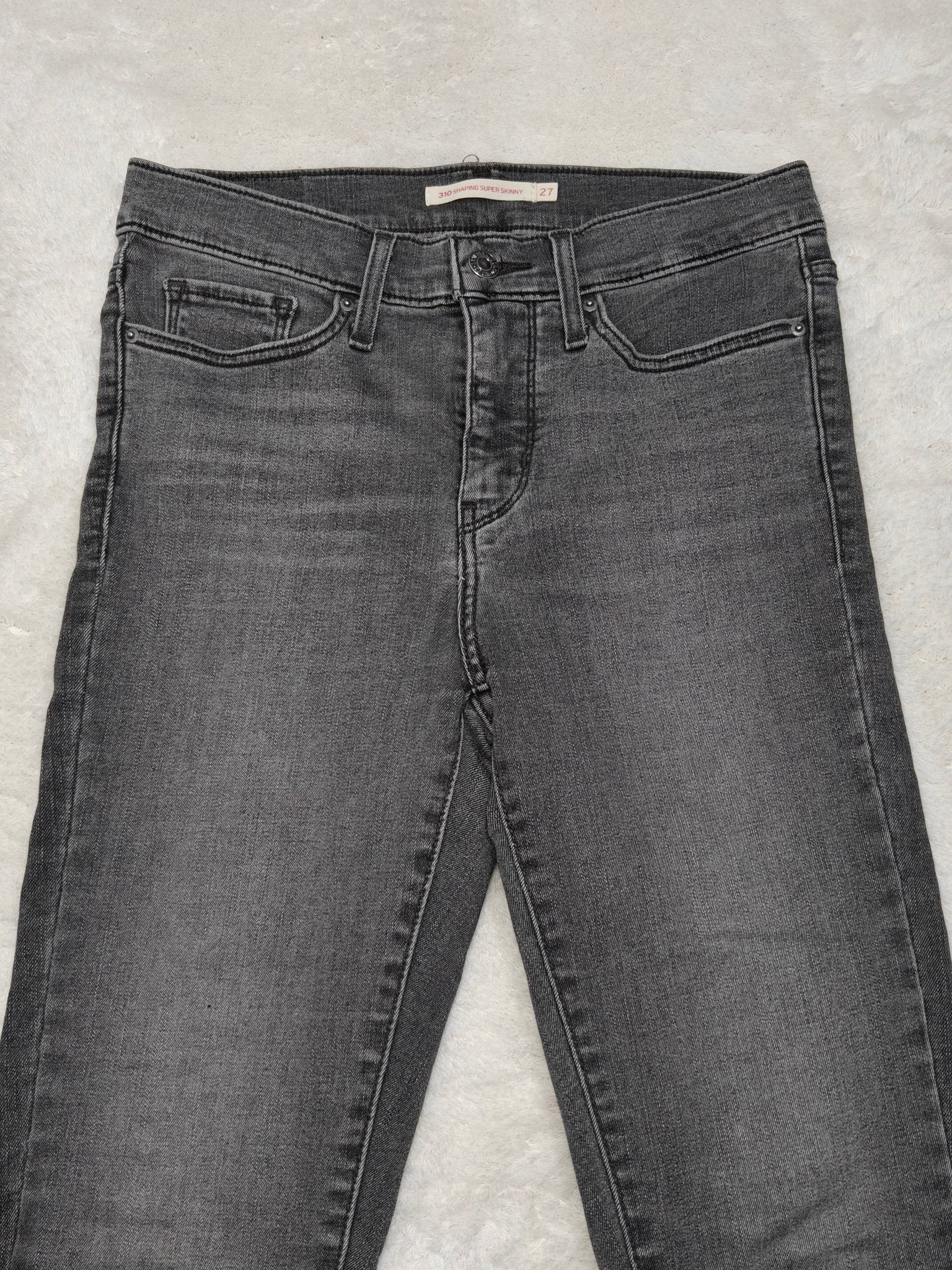 Women Levi's 310 Black Skinny W27 L30 (EU 36/S) Jeans