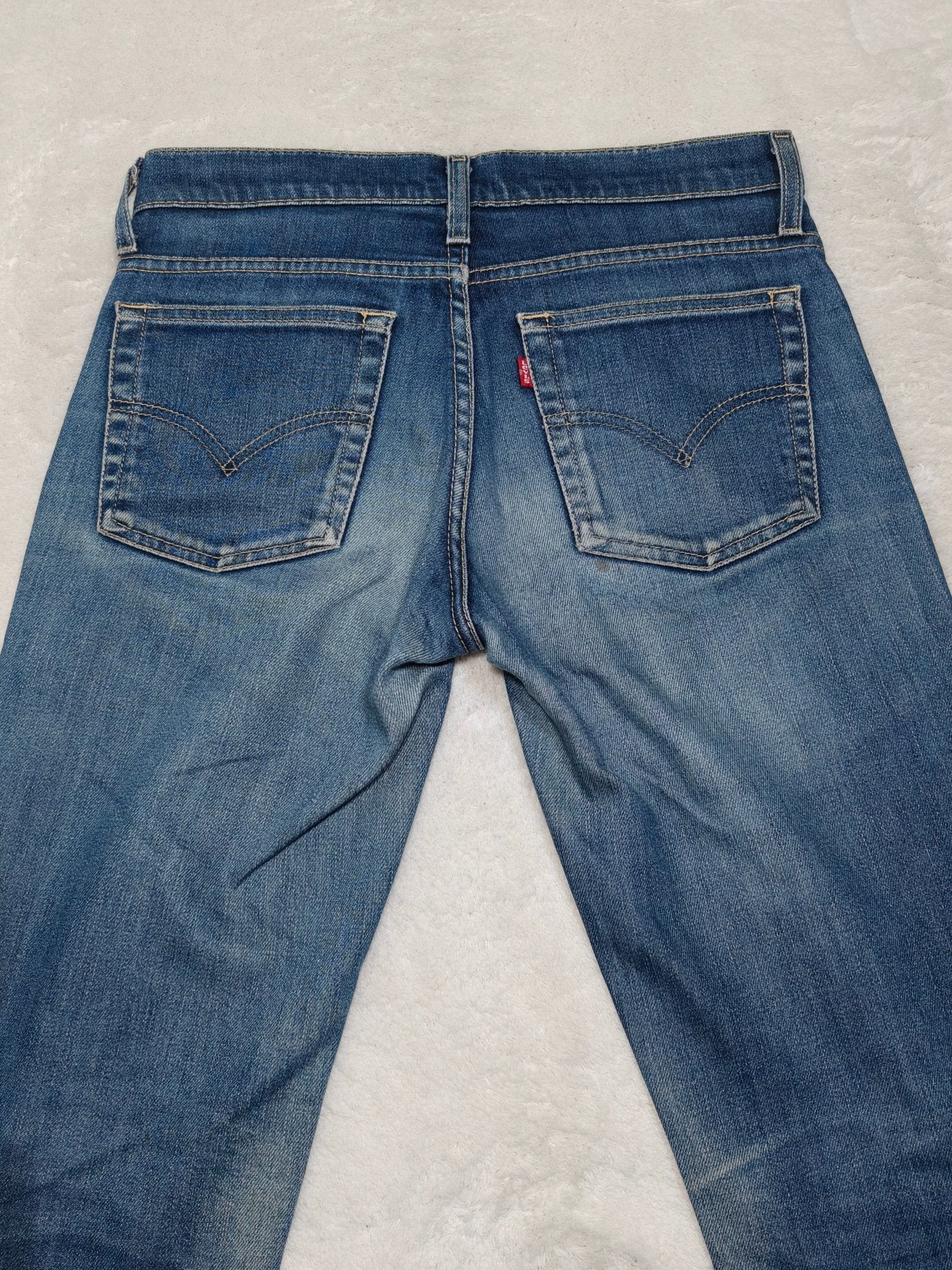 Women Levi's 536 Blue Straight W27 L32 (EU 36/S) Jeans