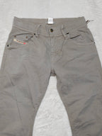 Women Diesel Roquest Taupe Cropped W26 (EU 36/S) Jeans