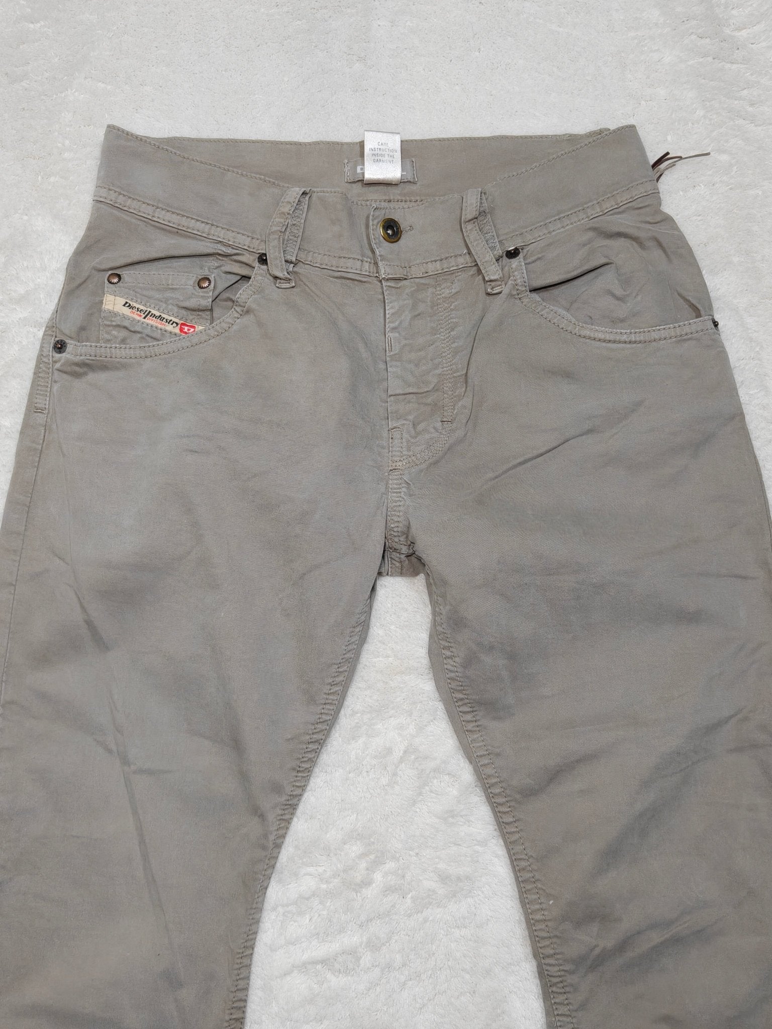 Women Diesel Roquest Taupe Cropped W26 (EU 36/S) Jeans