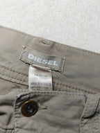 Women Diesel Roquest Taupe Cropped W26 (EU 36/S) Jeans