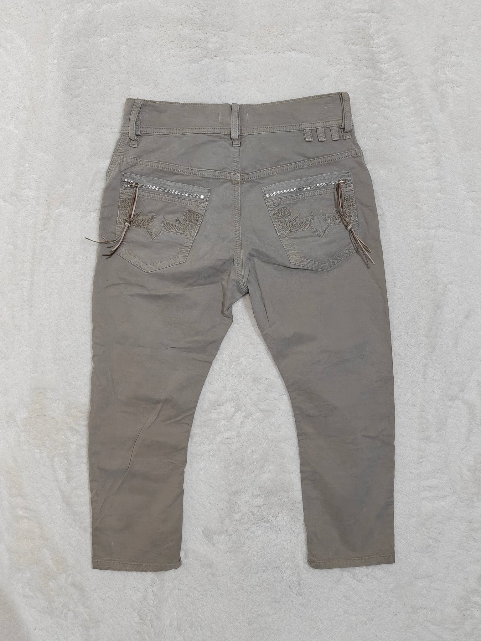 Women Diesel Roquest Taupe Cropped W26 (EU 36/S) Jeans