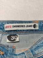 Women Levi's Engineered 10065 0353 Blue Straight W30 L28 (EU 40/L) Jeans