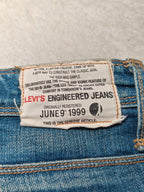 Women Levi's Engineered 10065 0353 Blue Straight W30 L28 (EU 40/L) Jeans