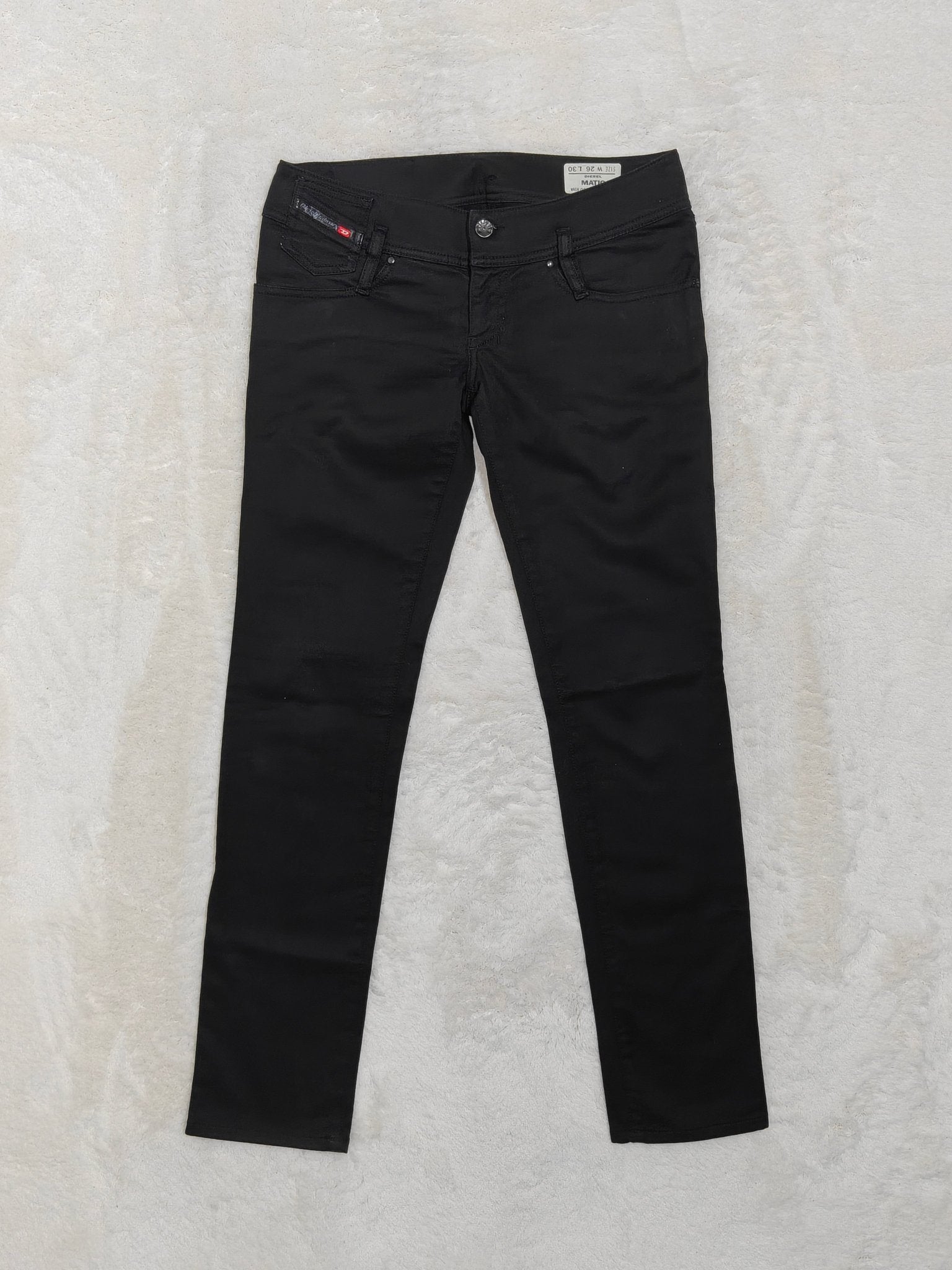 Women Diesel Matic Black Skinny W26 L30 (EU 36/S) Jeans