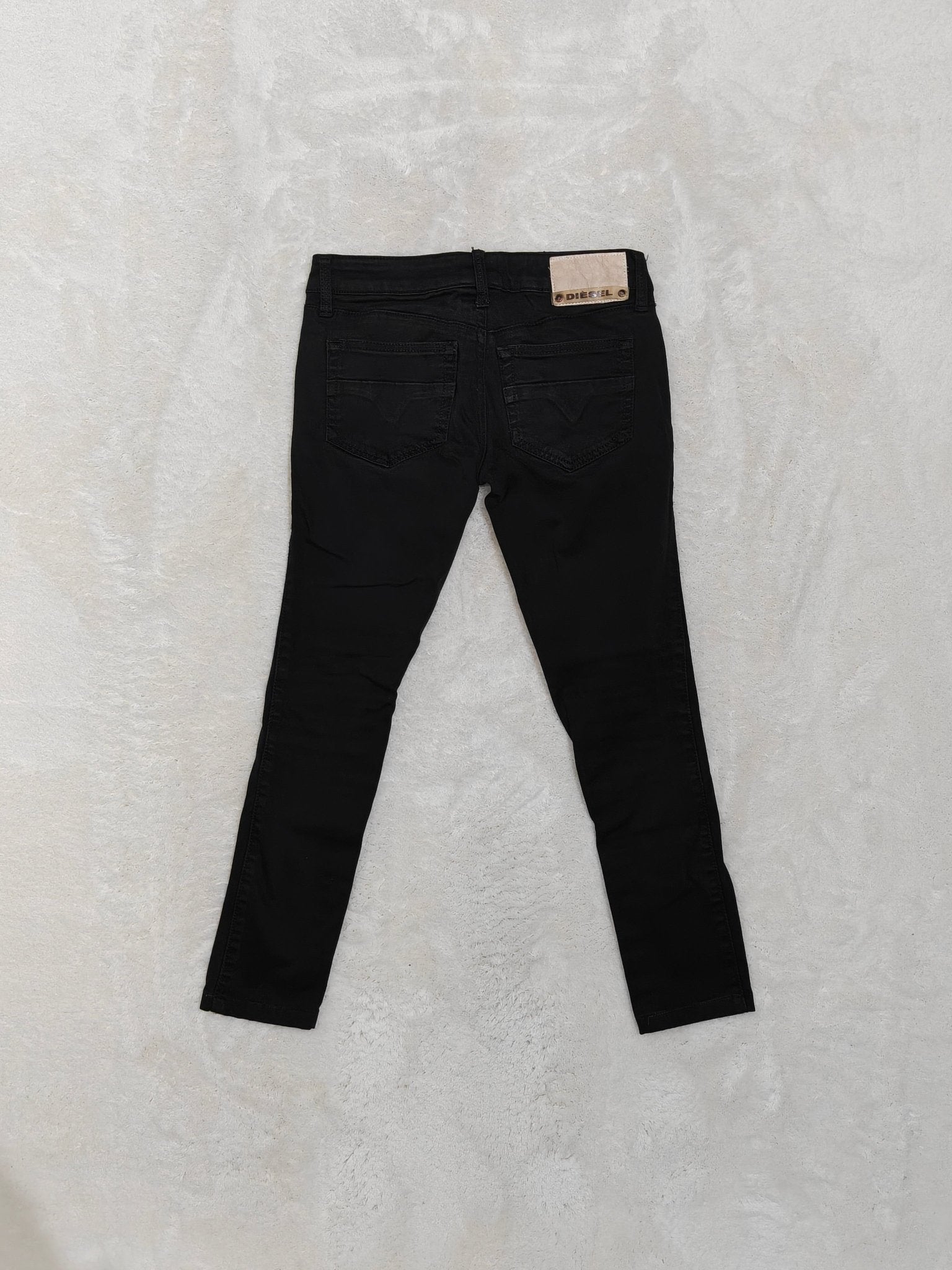 Women Diesel Cuddy Black Wash 0033Z Skinny Cropped W25 (EU 34/XS) Jeans