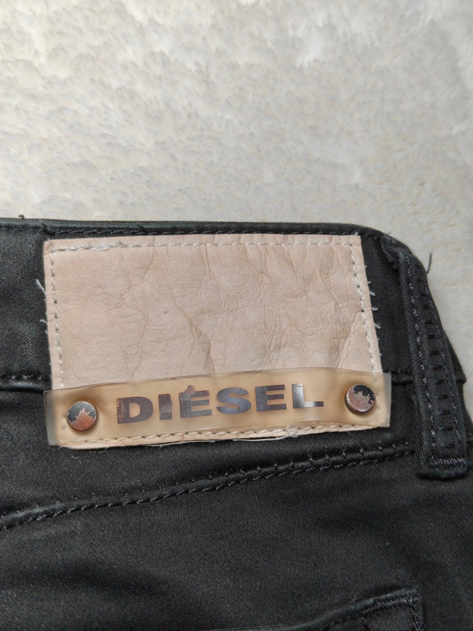 Women Diesel Cuddy Black Wash 0033Z Skinny Cropped W25 (EU 34/XS) Jeans