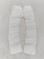 Women Levi's 570 White Straight W26 L34 (EU 36/S) Jeans