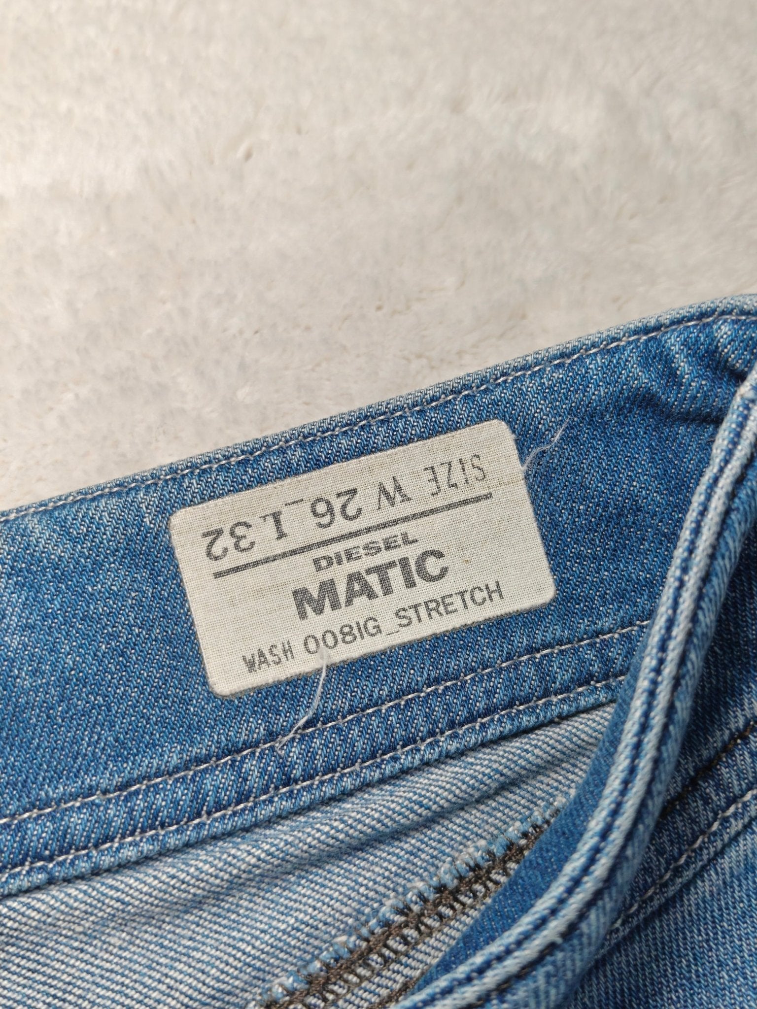 Women Diesel Matic Blue Wash 0081G Slim W26 L32 (EU 36/S) Jeans