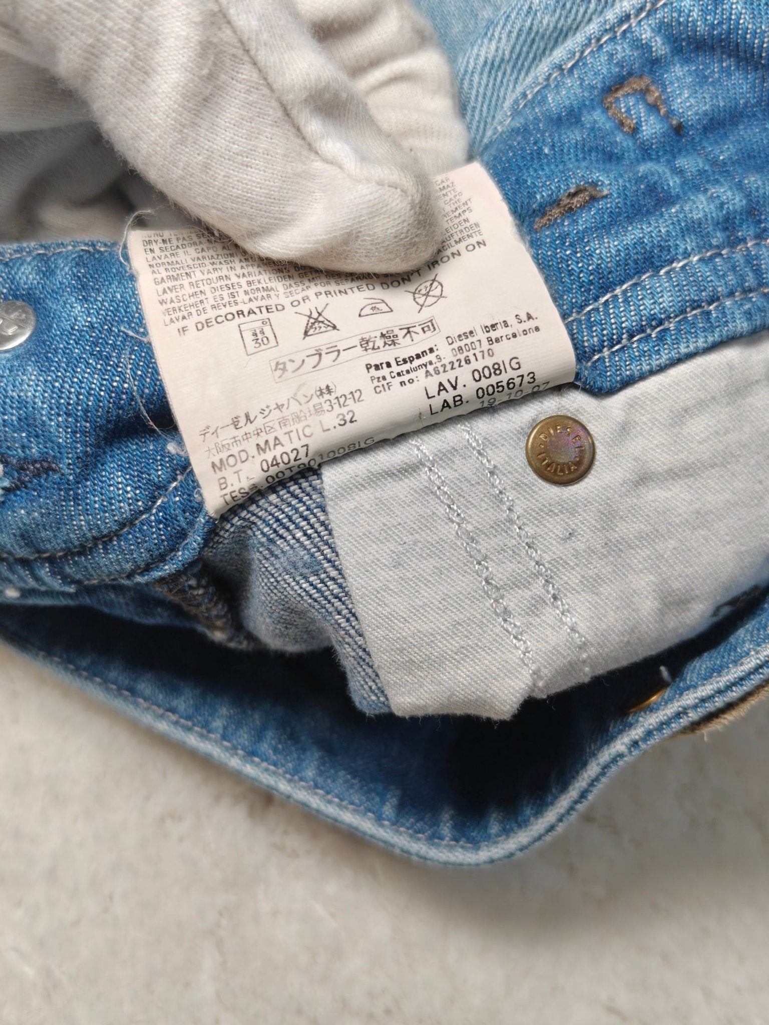 Women Diesel Matic Blue Wash 0081G Slim W26 L32 (EU 36/S) Jeans