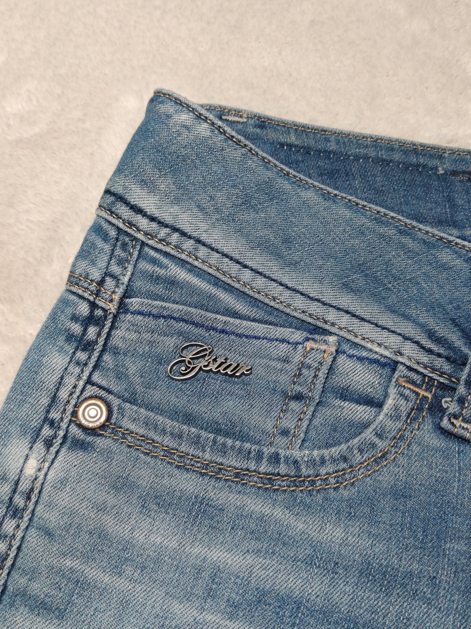 Women G - Star Lynn Blue Straight W28 L34 (EU 38/M) Jeans