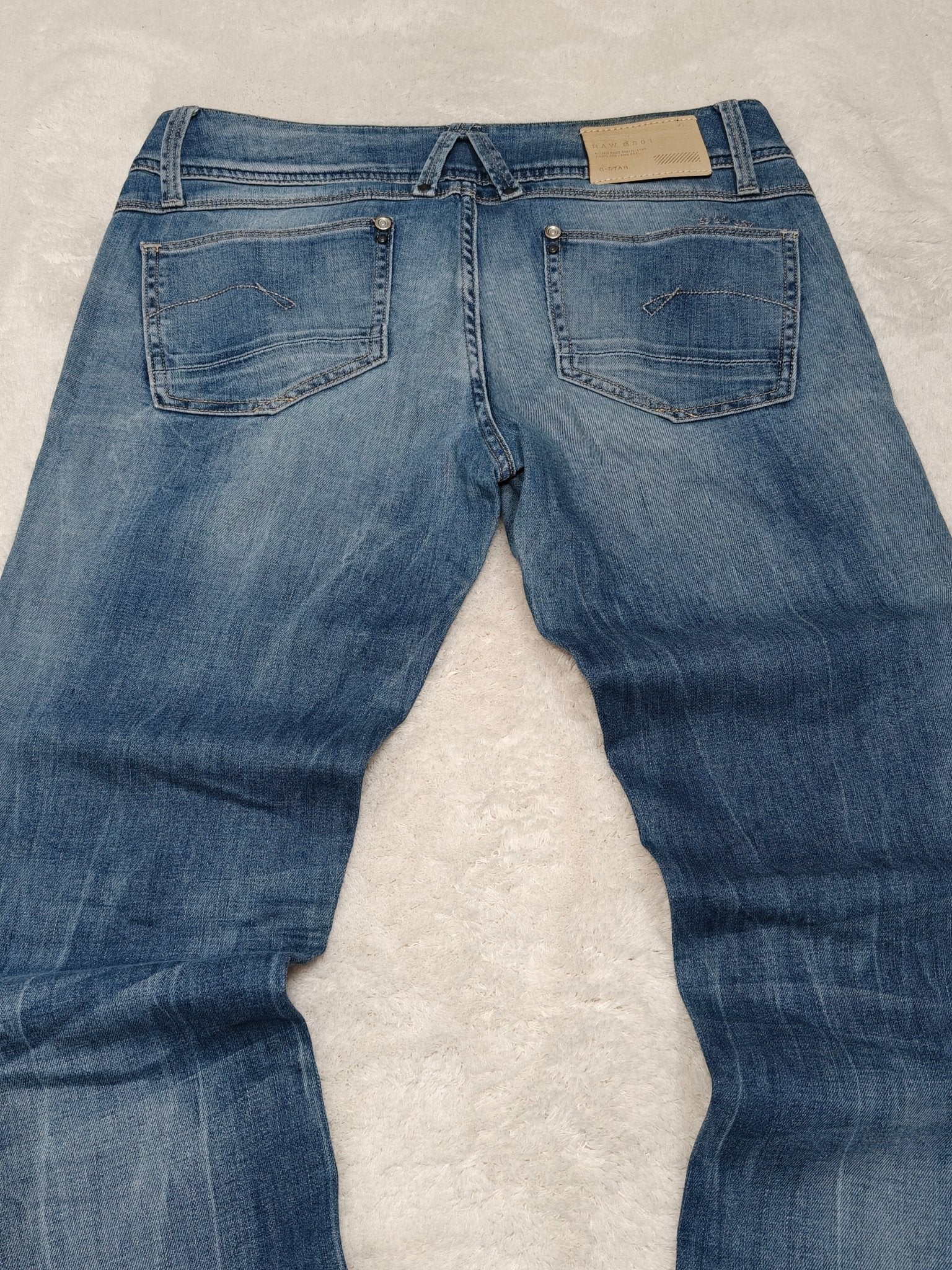 Women G - Star Lynn Blue Straight W28 L34 (EU 38/M) Jeans