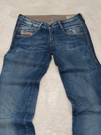 Women Diesel Clush Blue Wash 0070U Straight Slim W26 L34 (EU 36/S) Jeans