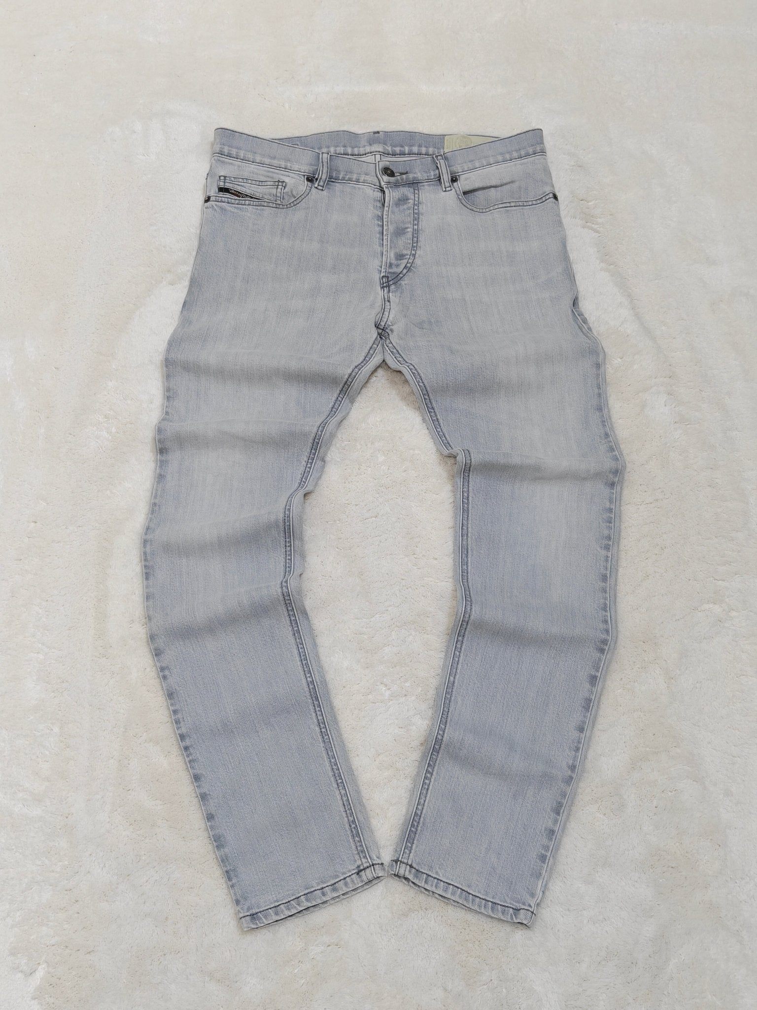 Men Diesel D - Luster Grey Wash 0095K Slim W30 L30 Jeans