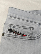 Men Diesel D - Luster Grey Wash 0095K Slim W30 L30 Jeans