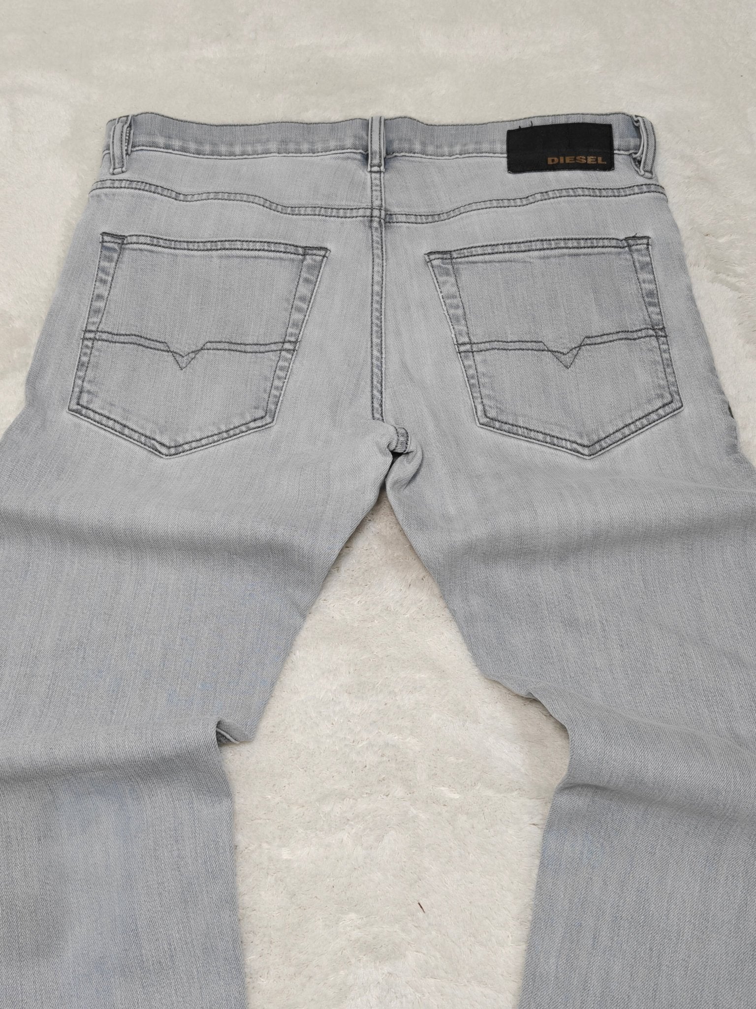 Men Diesel D - Luster Grey Wash 0095K Slim W30 L30 Jeans