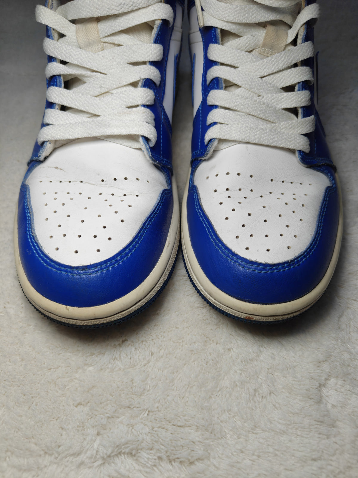 Women Air Jordan 1 Mid Hyper Royal White EU 40.5 Sneakers