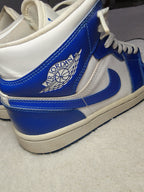Women Air Jordan 1 Mid Hyper Royal White EU 40.5 Sneakers